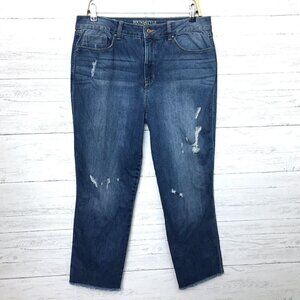 Sound Style Women's Jeans Hope Slim Straight Ankle High Rise size 12 length